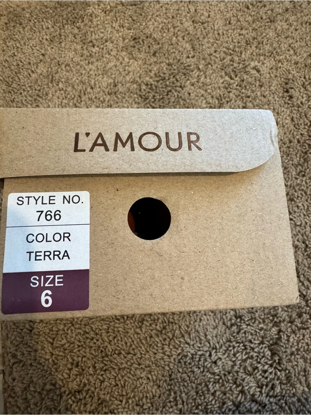 L'Amour Girls Mary Jane Dress Shoes in Cognac Orange